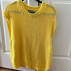 Yellow sweater tank by mersea